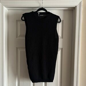 NWT Nenoma Black Sleeveless Sweater Vest/Top